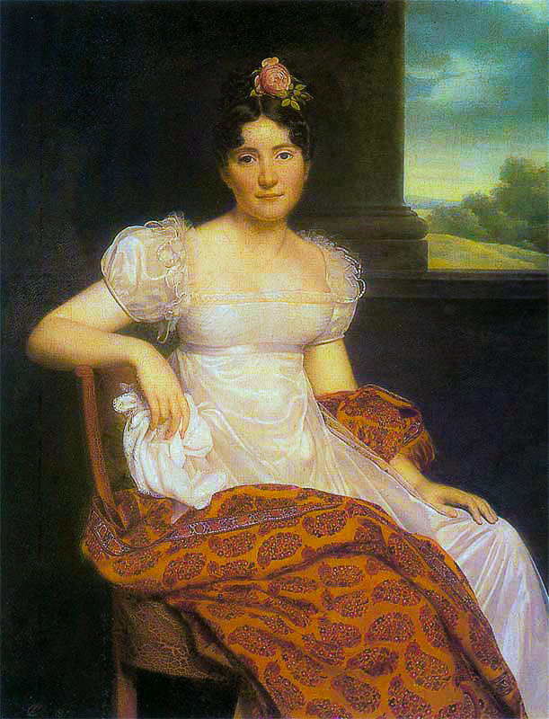 TKC Portrait of Joséphina Fridrix wearing a Kashmir Paisley Shawl 1813 Kashmir Paisley Shawls: Defining Love for Over 300 Years