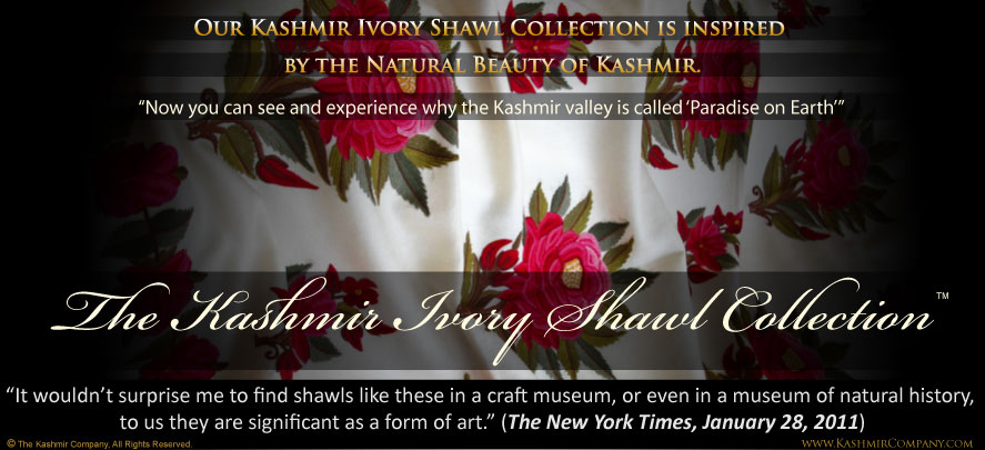 The Kashmir Ivory Shawl Collection